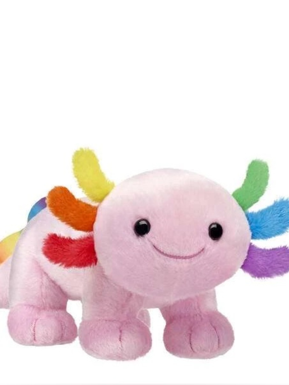 Build-A-Bear Pink Rainbow Axolotl